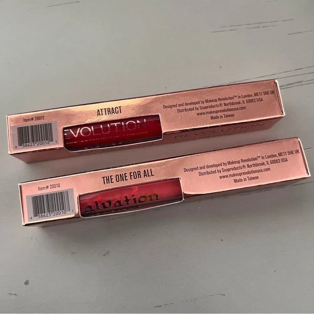 Revolution Salvation Velvet Lip Lacquer Set Attract and The One For All